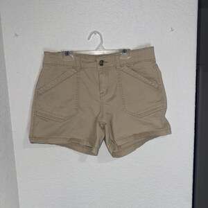 Supplies Women's Cargo Khaki Stretch Straight Beige Shorts